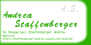 andrea staffenberger business card